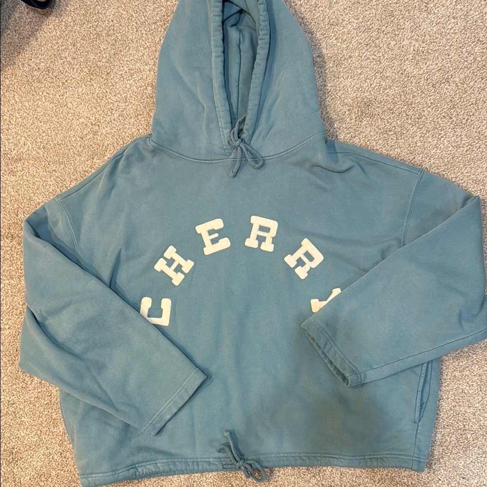 CHERRY LA Western Applique Poncho Hoodie